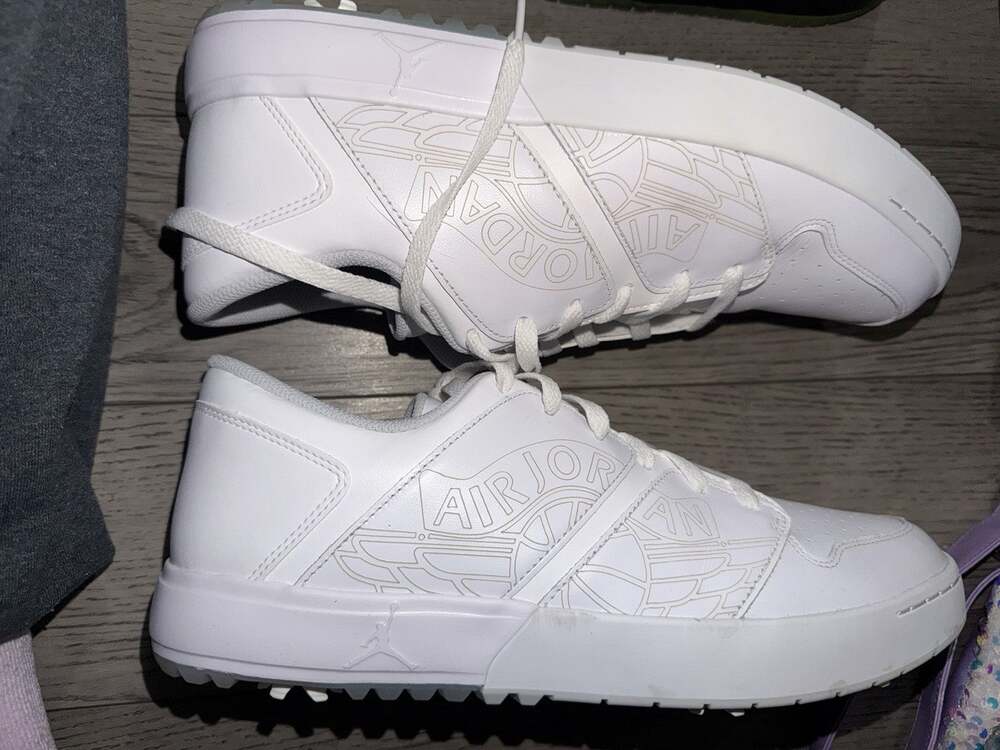 Size 13 - Air Jordan Nu Retro 1 Golf Low White Pure Platinum